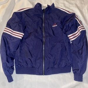 Vintage Men's Small Adidas  Full Zip Windbreaker Jacket RN#88387 CA#00411